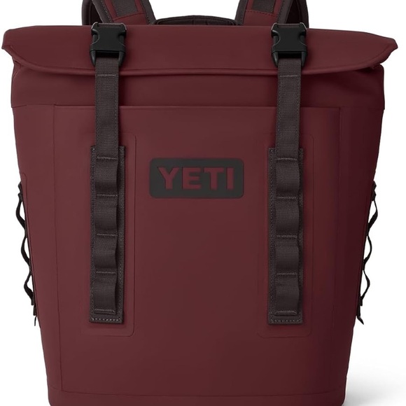 YETI Burgundy Roll-Top Backpack - Picture 4 of 5